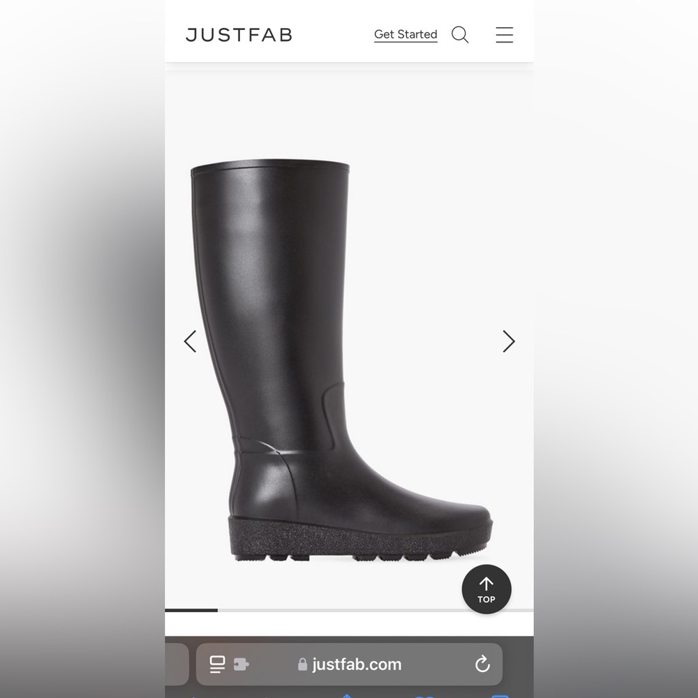 Zara black rain boots